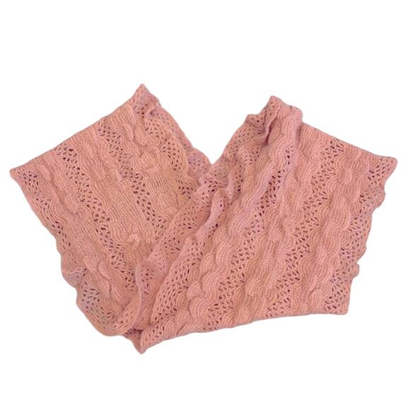Anthropologie Sleeping on Snow Pink Infinity Scarf - Picture 1 of 3